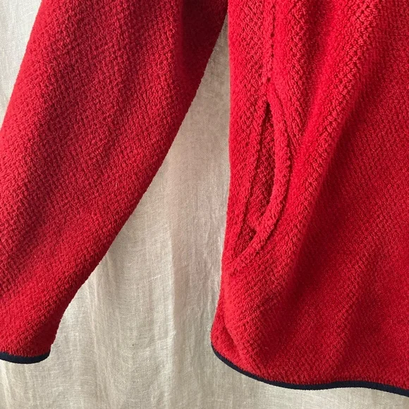 Patagonia sz M red polartec fleece - Picture 5 of 9